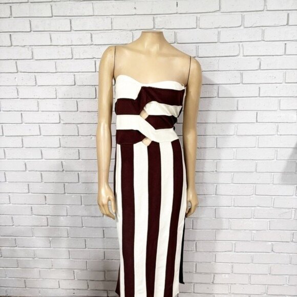 Celandine Strapless Cutout Knit Midi Dress‎ - Picture 4 of 9